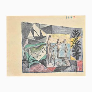 After Pablo Picasso, Interior, Photolithograph, Late 20th Century