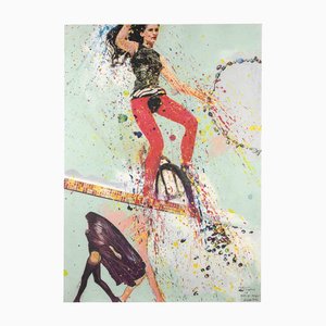 Sergio Barletta, Cirque du Soleil No. 28, Técnica mixta y collage, años 90