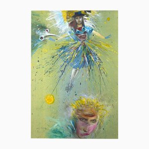 Sergio Barletta, Cirque du Soleil No. 20, Mixed Media and Collage, 1995