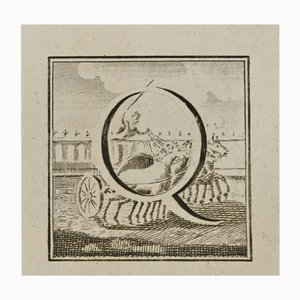 Luigi Vanvitelli, Lettera dell'alfabeto Q, Acquaforte, XVIII secolo