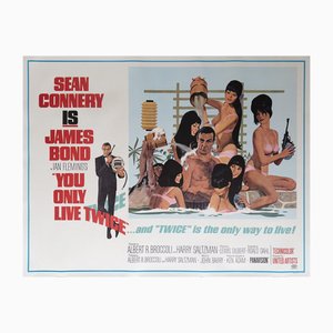 Póster de la película de James Bond You Only Live Twice de Robert McGinnis, Estados Unidos, 1967