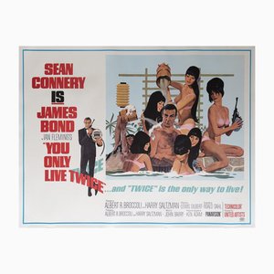 You Only Live Twice James Bond Movie Poster by Robert McGinnis, USA, 1967