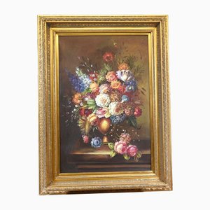 Edwardian Artist, Floral Still Life, Oil Painting, Framed