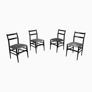 Stühle aus Eschenholz, 1950er, 4er Set
