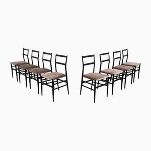Mod. Superleggera Chairs by Gio Ponti by Cassina, 1960s, Set of 8