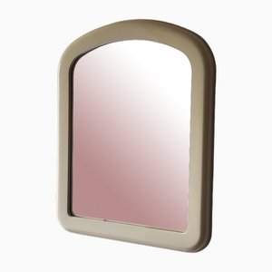Vintage Space Age Beige Plastic Wall Mirror, Holland, 1970s