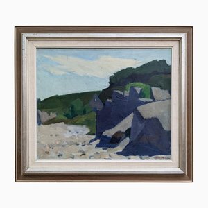 Outcrop, 1950s, Oil on Canvas, Framed