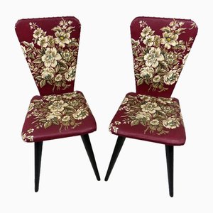 Set of Flower Side Chairs, 1950s