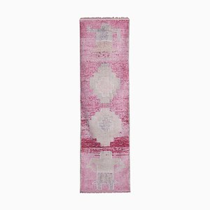 Türkischer Vintage Herki Teppich in Rosa