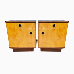 Nachttische von Jindrich Halabala für Up Závody, 1960er, 2er Set