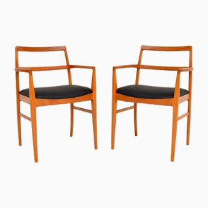Dänische Vintage Carver Chairs von Arne Vodder für Sibast, 1960er, 2er Set