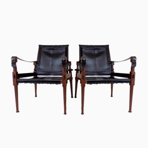 Safari Chairs by Hayat & Brothers, 1960s, Set of 2