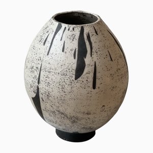Große Raku Vase aus Keramik