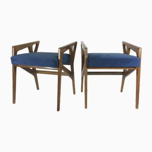 Set of Italian Mod. 687 Stools by Gio Ponti for Cassina, 1950s