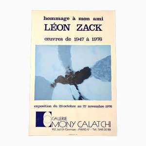 Póster de la exposición Leon Zack, 1976