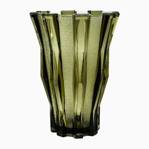 Art Deco Vase from Val Saint Lambert, Belgium, 1950s
