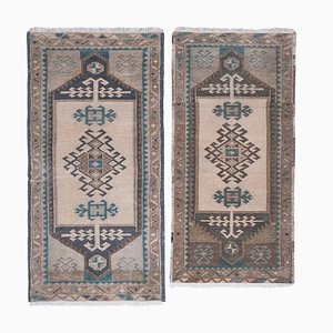 Traditional Turkish Handmade Door Rugs, Set of 2