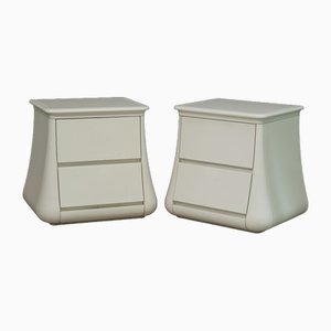 White Night Stands by Frigerio Desio, 1970s, Set of 2