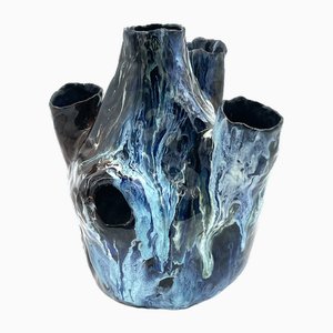 Glazed Ceramic Vase by Toni Furlan, 1954