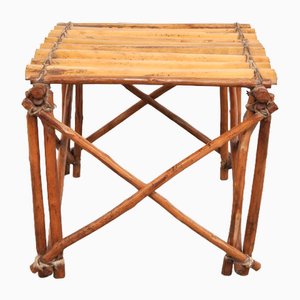 Vintage Side Table in Bamboo, 1930s