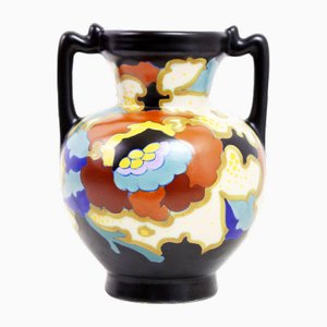 Vase Art Nouveau par Lydia pour Gouda, Holland, 1950s