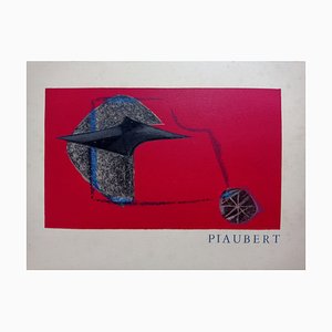 Jean Piaubert, Composición abstracta, años 60, Litografía en color