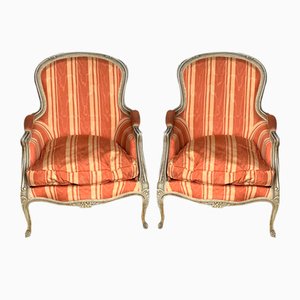 French Bergere Armchairs, 1900, Set of 2