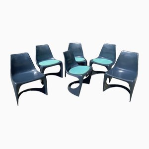 Space Age Cantilever 290 Chairs by Steen Østergaard for Cado, Set of 6