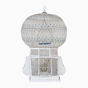 Italian Blue and White Birdcage, 1900s