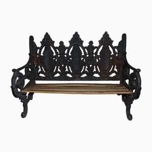 Pre-War Cast Iron Bench for Doll, 1890s