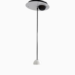 Black & White Alesia Ceiling Lamp by Carlo Forcolini for Artemide, 1980s