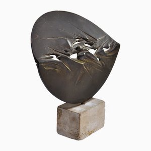 Franco Ciuti, Escultura abstracta, años 70, Bronce