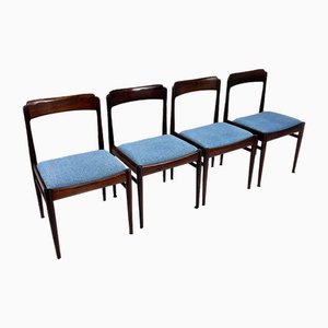 Mid-Century Rosewood Dining Chairs, 1960s, Set of 4