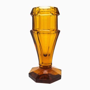 Art Deco Vase von Moser, Ehemalige Tschechoslowakei, 1930er