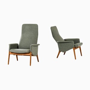 Poltronas modelo 4332 de Alf Svensson para Fritz Hansen, 1957. Juego de 2