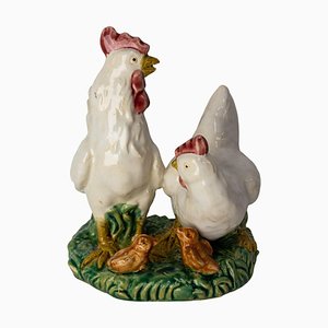 Polli in ceramica, Francia, inizio XX secolo