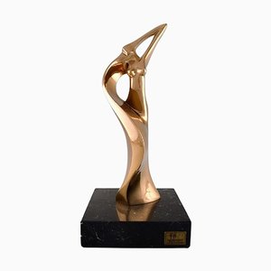 Figura femenina modernista grande de bronce de Tony Morey para Itálica, España