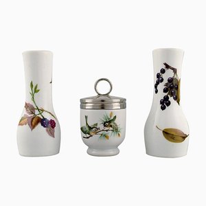 Evesham Senfglas & Salz- & Pfefferstreuer von Royal Worcester, England, 1980er, 3er Set