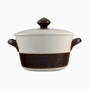 Cook Pot in Glazed Stoneware by Hertha Bengtson for Rörstrand, 1960s