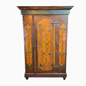 Hand-Painted Wooden Cupboard, 1771