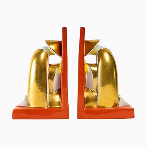 Porcelain Bookends from Robj, 1930s, Set of 2