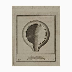 Vincenzo Campana, Ancient Roman Still Life, Etching, 18th Century