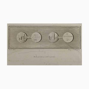 Filippo de Grado, Monete della Grecia antica, Acquaforte, XVIII secolo