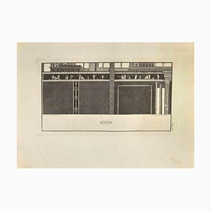 Ferdinando Campana, Ancient Roman Fresco, Etching, 18th Century