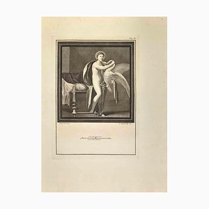 Carlo Nolli, Leda with the Swan, Etching, 18th Century