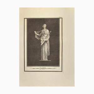 Vincenzo Aloja, Erato, The Muse of Lyric, Eau-forte, XVIIIe siècle