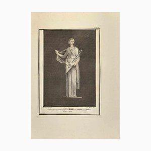 Vincenzo Aloja, Erato, The Muse of Lyric, Etching, 18th Century