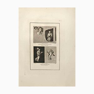 Nicola Vanni, Ancient Roman Fresco, Etching, 18th Century