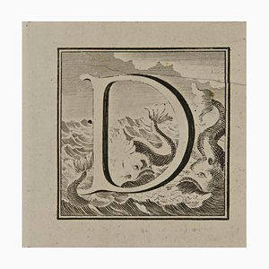 Luigi Vanvitelli, Lettera dell'alfabeto Q, Acquaforte, XVIII secolo
