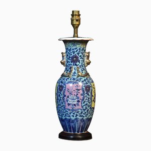 Chinesische Vasenlampe mit Baluster, 1920er